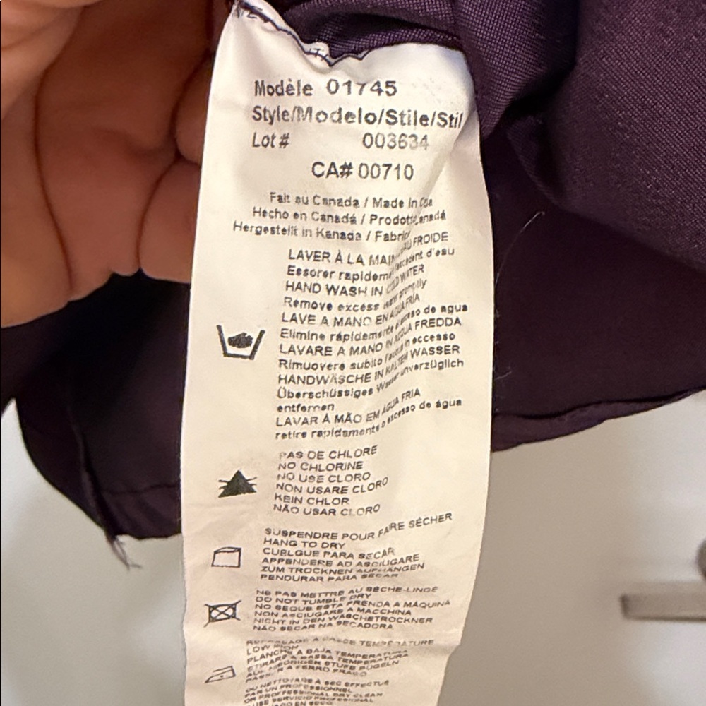 Joseph Ribkoff Purple Ruffle Blouse - Picture 9 of 9